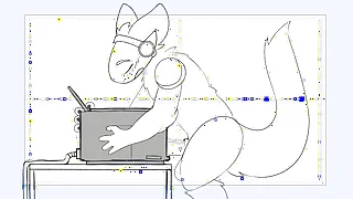Protogen fucks a printer and cums