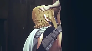 Yaoi Femboy Zelda - Link Handjob and blowjob - Sissy crossdress Japanese Asian Manga Anime Overlay  Amusement Porn Gay