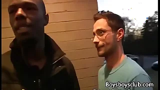 Blacks On Boys - Sallow Gaunt Elated Boy Cognizant Big Black Cock 05